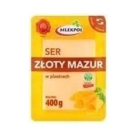 Сир нарізка злотий мазур 400гр (24)