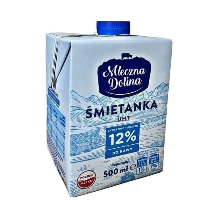 Вершки Млечна долина 12% 0,5л (12)